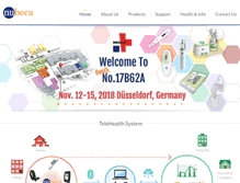 Tablet Screenshot of nu-beca.com
